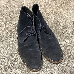 Handmade Men’s Blue Suede Boots - Thursday Boots - Size 8.5